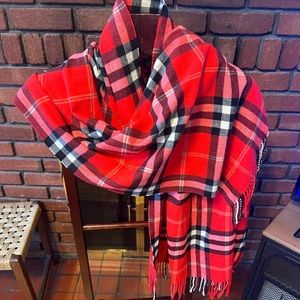 Indigo brand new oversized scarf fine polyester mix